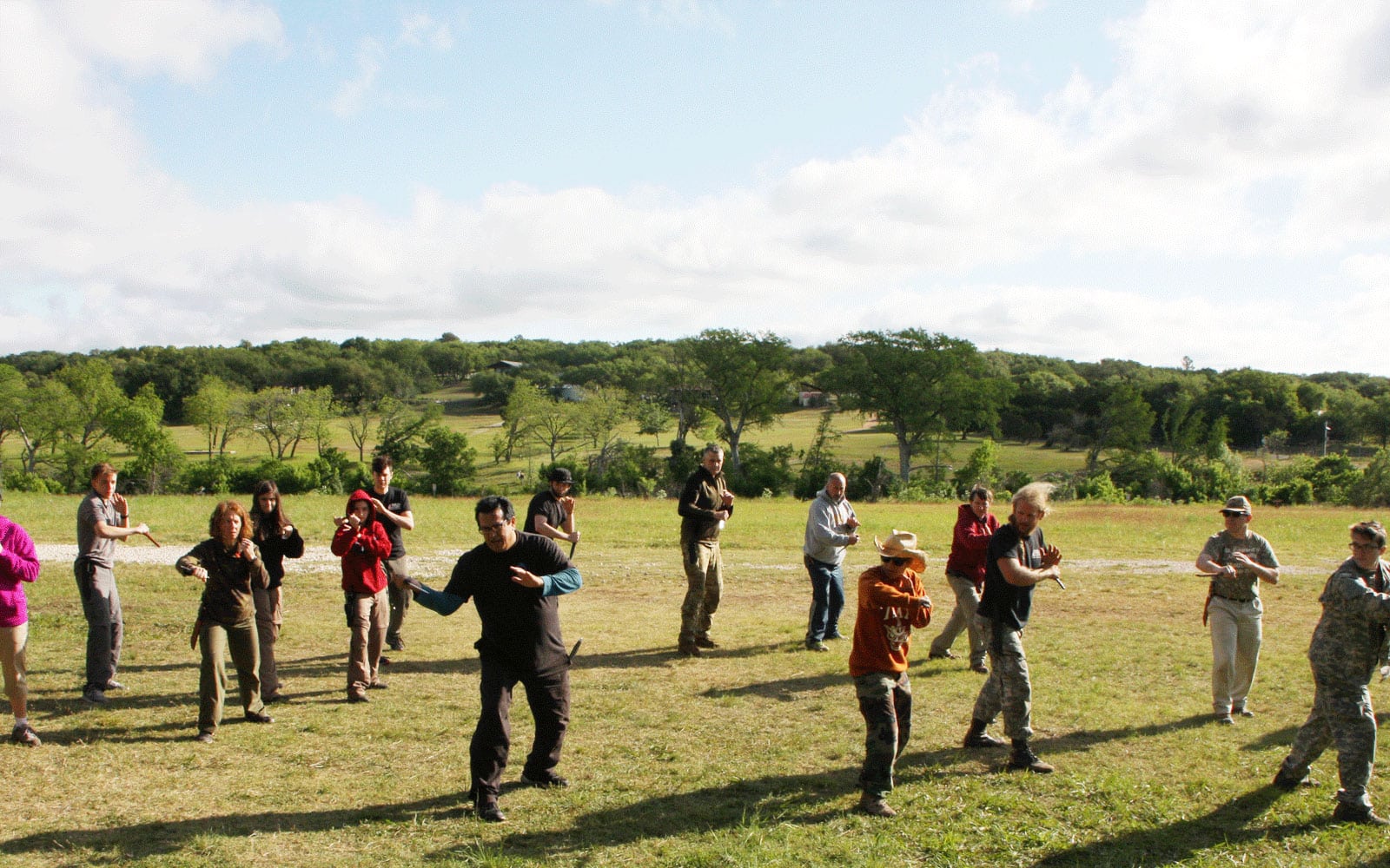 Master Ken Corona instructing a group of students